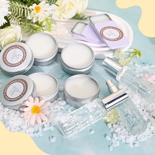 Perfume Making Kit- DIY Solid Perfume Making Kits for Women, Portable Pocket Solid Balm with Perfume Bottle, Travel Perfume Maker, Make Your Own Perfume Kit, Fragrance Blam Gifts for Girls