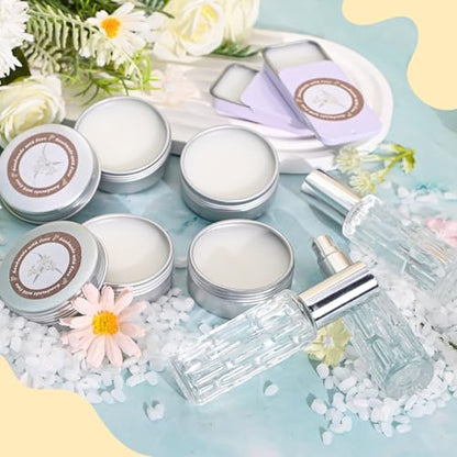 Perfume Making Kit- DIY Solid Perfume Making Kits for Women, Portable Pocket Solid Balm with Perfume Bottle, Travel Perfume Maker, Make Your Own Perfume Kit, Fragrance Blam Gifts for Girls