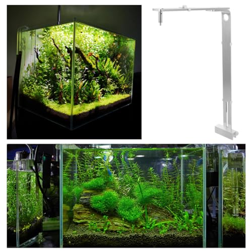Toddmomy 2pcs Aquarium Light Holder Adjustable, Aquarium Light Riser Fish Tank Led Light Stand Aquarium Lamp Brackets Support for Holder