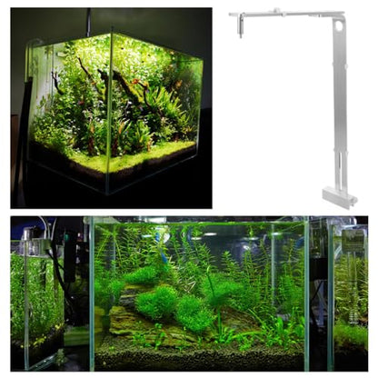 Toddmomy 2pcs Aquarium Light Holder Adjustable, Aquarium Light Riser Fish Tank Led Light Stand Aquarium Lamp Brackets Support for Holder