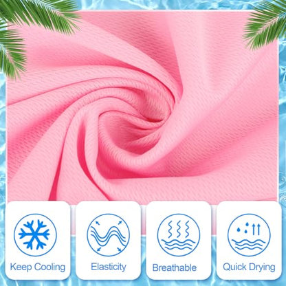 Shellwei 50 Pcs 40 x 12 Cooling Towel Bulk for Neck and Face - color: Multicolor