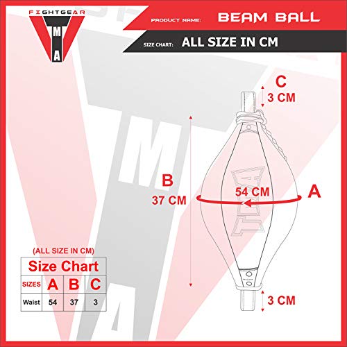 TMA Synthetic Leather Double End Dodge Speed Ball Boxing Floor to Ceiling Punching, Punching Bag