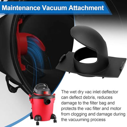 7413197 Vacuum Inlet Deflector Asembly for Shop-Vac Wet/Dry Vacuums, Vacuum Dust Bags Holder Dirt Deflector Replacement Part (Black)