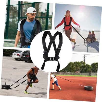 Abaodam Resistance Sled Pull Belt, Load-Bearing Harness Multifunctional