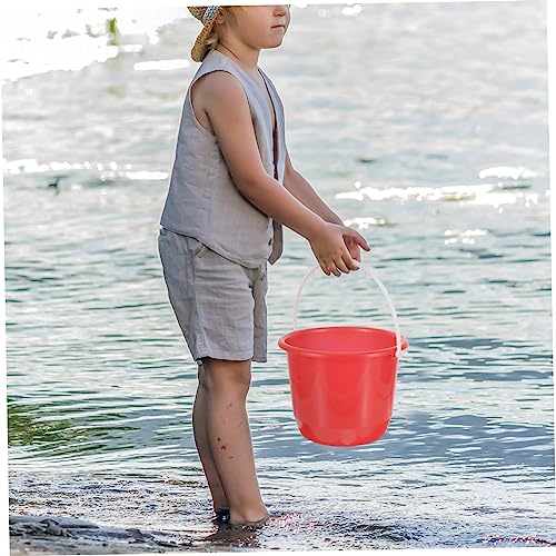 5L Plastic Bucket with Handle for Household Cleaning Gardening and Pet Care - Lightweight Multipurpose Water Pail for Indoor and Outdoor Use