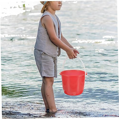 5L Plastic Bucket with Handle for Household Cleaning Gardening and Pet Care - Lightweight Multipurpose Water Pail for Indoor and Outdoor Use
