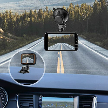 Dash Cam Mount, Suction Cup Mount,Windshield and Dashboard Suction Cup Mount Camera Mount,For ROVE R2-4K,CHORTAU Dash Cam,Screw Connectors Are Suitable For Most Dash Cam, DVR, GPS and Sports Camera