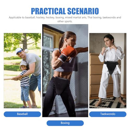 Professional Crotch Protector Breathable PU Guard for Boxing Sports