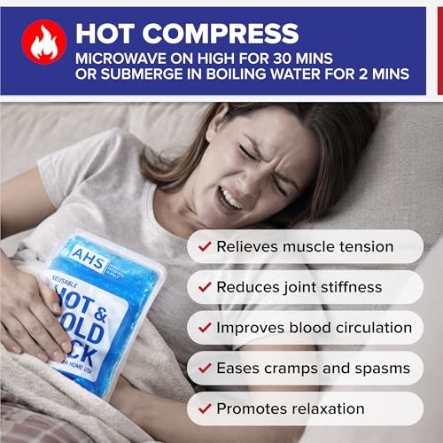 American Hospital Supply |Reusable Hot and Cold Pack 5'' x 11'' | 2 Pack - size: 2 Pack
