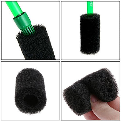 Aquarium Pre-Filter Sponge 5-Pack Black Foam Cut-to-fit Roll, Fish Tank Inlet Protector, Fish & Shrimp