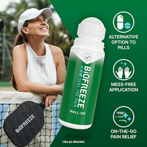 Biofreeze Pain Relief Roll-On, 3 oz. Colorless - size: 3 Fl Oz (Pack of 1), style: Colorless