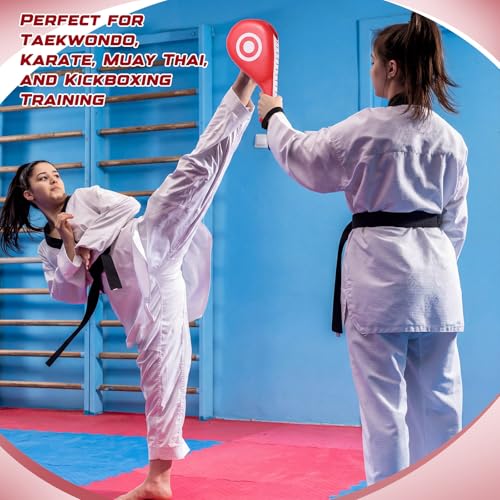 7 in 1 Taekwondo Kick Pad Boxing Training Equipment - color: Red