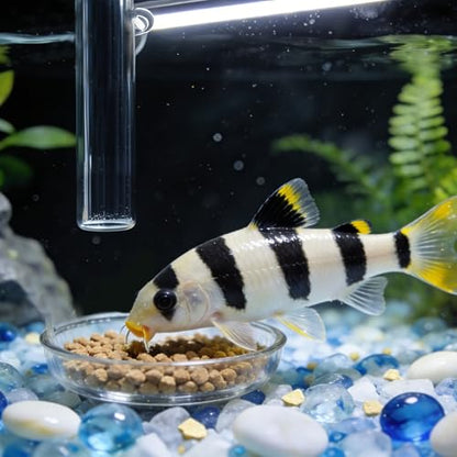Aquarium Feeder, Transparent Feeding Tube with Suction Cup, Suitable for Fish, Shrimp, Crabs and Other Aquarium Supplies