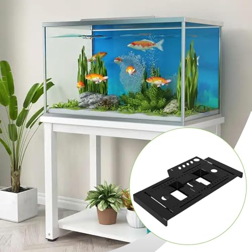 Fish Tank Storage Rack Fish Tank Organizer Supplies, Premium Durability Useful, Spare Parts, Tool Storage Holder Retractable, Black