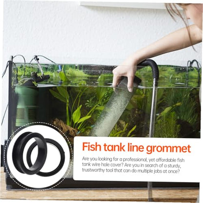 20pcs Fish Tank Wire Organizer Inlet Outlet Grommets for Aquarium Base Cabinet Easy Installation for Home Aquariums and Fish Enthusiasts
