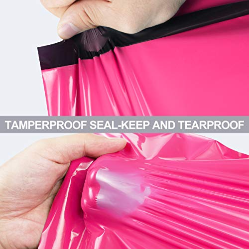 UCGOU Poly Mailers 14.5x19 Inch Hot Pink 200 Pack Large Shipping Bags #7 Strong Thick Mailing Envelopes Self Sealing Adhesive Waterproof and Tear Proof Shipping Bags for Clothes - color: Hot Pink, size: 14.5x19" 200PC