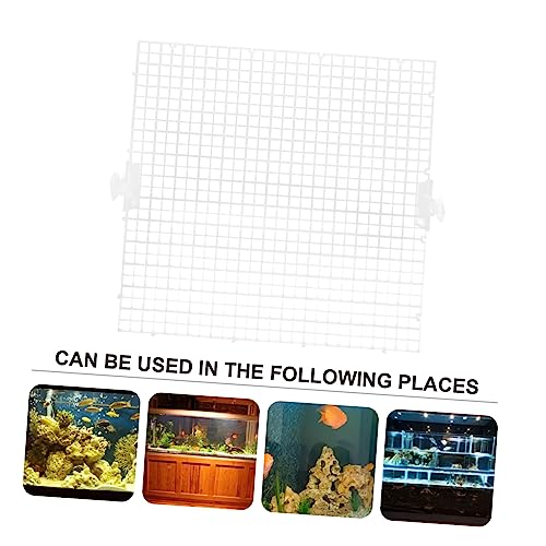 Abaodam 8pcs Aquarium Isolation Board Aquarium Divider Small Fish Tanks Accessories Fish Tank Divider Adjustable Large Clear Substrate Water Breeding Lattice Plate PVC Transparent