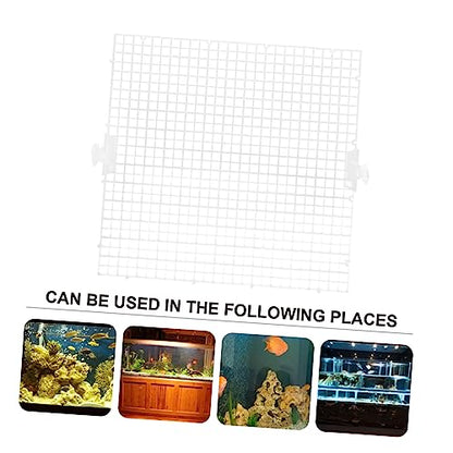 Abaodam 8pcs Aquarium Isolation Board Aquarium Divider Small Fish Tanks Accessories Fish Tank Divider Adjustable Large Clear Substrate Water Breeding Lattice Plate PVC Transparent