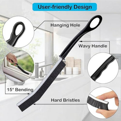 10PCS Crevice Cleaning Brush Set - Hard Bristle Crevice Cleaning Brush Tool, Multifunctional Gap Scrub Brush for Home, Bathroom, Kitchen, Window Track, Bathtub, Vehicle, Faucets, Bowl, Teapot, Cup Use