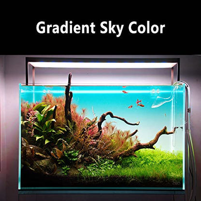 Aquarium Backlight Screen-Fish Tank Background Light,for Rimless Aquarium,Ultra-Thin 6mm Gradient Colors Panel.RGB Series. - size: 23.6W×17.7H in(60x45cm)RGB