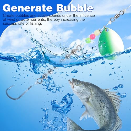 OROOTL Fishing Bead Chain Swivels, 20/40pcs Fishing Swivels Stainless Steel High Speed Trolling Swivels Catfish Swivel Fishing Balls Chain Swivels Fishing Tackle for Freshwater Saltwater - style: 3/16''(4.5mm)-40pcs