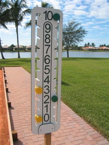 Listing - Scoreboard for Bocce - Green and Yellow Indicators