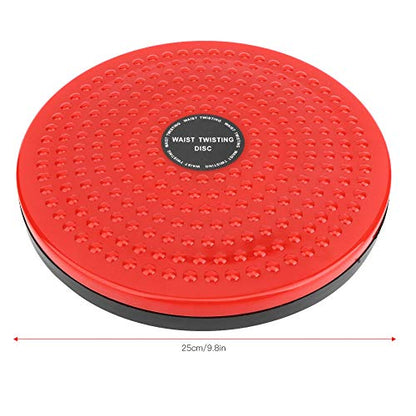 Twisting Waist Disc, Bodytwister Ankle Body Aerobic Exercise Foot Exercise Fitness Magnet Balance Rotating Board - color: Red