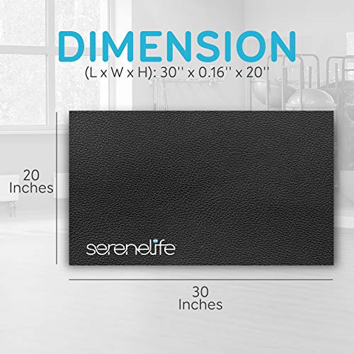 SereneLife Elliptical Floor Mat - Non-Slip, Durable for Exercise Machines, Gym & Jump Rope - SLELMAT5