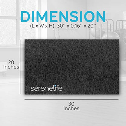 SereneLife Elliptical Floor Mat - Non-Slip, Durable for Exercise Machines, Gym & Jump Rope - SLELMAT5