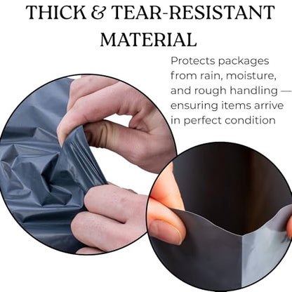 5 Large Shipping Bags 17x24 | Jumbo Poly Mailers for clothes | Strong Thick Mailing Bags with Self Adhesive | Self Sealing Shipping Envelopes - size: 17x24 - 5 Bags