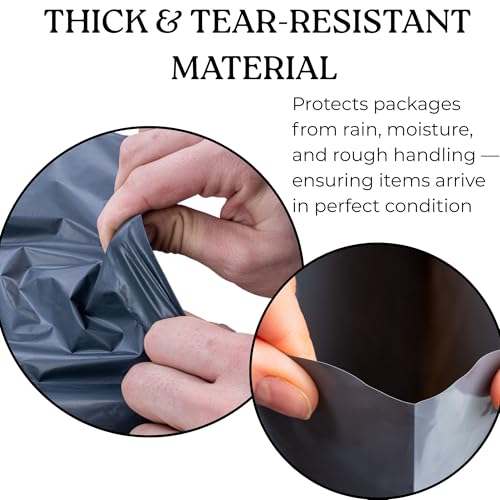 Large Shipping Bags | Jumbo Poly Mailers for clothes | Strong Thick Mailing Bags with Self Adhesive | Self Sealing Shipping Envelopes (17x24-10 Bags) - size: 17x24 - 10 Bags