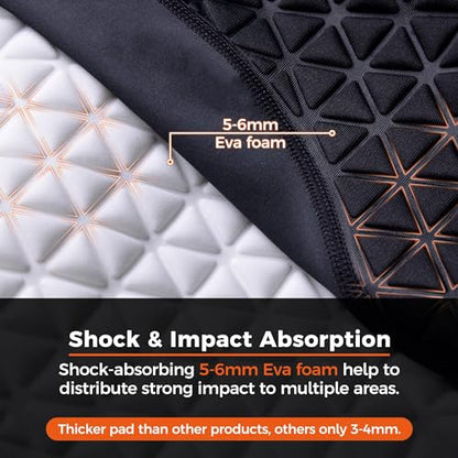 COOLOMG Boys Youth Padded Baseball Sliding Shorts w/Cup Pocket - color: Black, size: Small