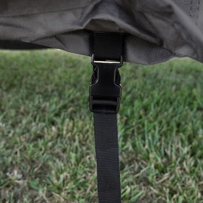 Camco ULTRAGuard 32 to 34-Ft Travel Trailer/Class A RV Cover - Features Zipper Entry Doors & Covered Air Vents - Crafted of Spunbond Polypropylene - Storage Bag for RV Storage & Organization (45733) - size: 32' - 34', style: Class A