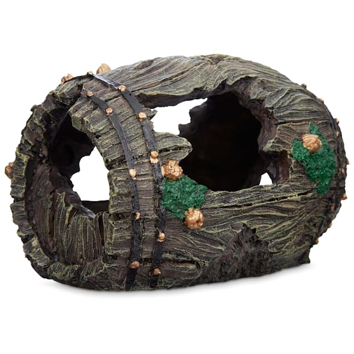 Imagitarium by Petco Aquatic Decor Barrel, 6.5" L X 3" W X 3" H