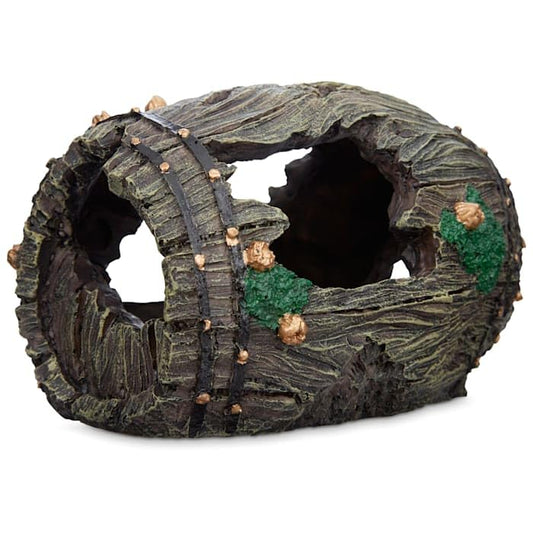 Imagitarium by Petco Aquatic Decor Barrel, 6.5" L X 3" W X 3" H