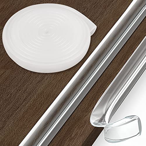 Baby Proofing, Edge Protector 100% Silicone, Soft Corner Protectors for Kids, Pre-Tape Adhesive Edge Guard for Kids Safety, Child Drawer Furniture Cabinet Bumper (9.84ft 0.6x0.6in(Width)) - size: 9.84ft 0.6x0.6in(Width)