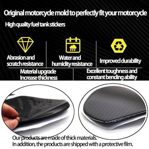 Tank Pad Sticker For Rebel300 Rebel250 Rebel500 Thermal Insulation, Damage Prevention, Coating Protection,The Fuel Tank Pad,New Styles (Black and Red) - color: Black and Red