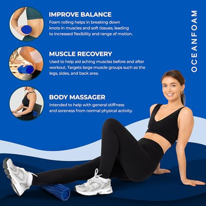 Oceanfoam x 4ocean Roller – Limited Edition Muscle Roller for Back Pain