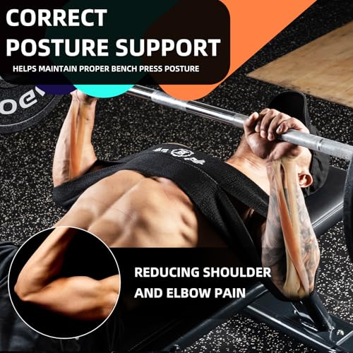 MANUEKLEAR Bench Press Band, Sling Bench Press Band for Men and Women Power Weight Lifting Fitness - Push Up Exercise Assistance Bench Block Increase Strength Gym Workout Equipment - color: 220-300lbs Black
