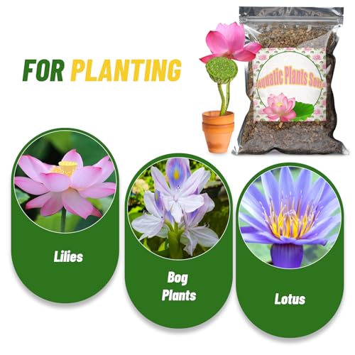 Doter Aquatic Soil for Plants - 2.2LBS, Clay Aquarium Soil Suitable for Small Ponds & Water Plants Like Lotus & Water Lily, Safe for Fish & Aquatic Life (Pack of 2) - size: 2.2 LBS (Pack of 2)