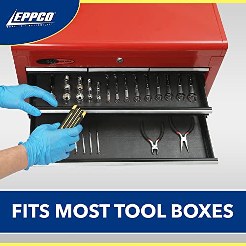 Enterprises Tool Box Drawer Liner 12-inch Wide x 72” Long Non-Slip Tools Chest Mat, Black
