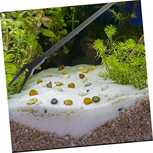 2pcs Clip Feeder Aquarium Lid Electric Drain Artificial Heater Aquarium Tongs Light Pond Pool Aquarium Kit Fountain Pet Live Plants for Fish Tank Tweezers Pump Plastic