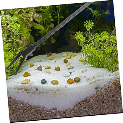2pcs Clip Feeder Aquarium Lid Electric Drain Artificial Heater Aquarium Tongs Light Pond Pool Aquarium Kit Fountain Pet Live Plants for Fish Tank Tweezers Pump Plastic
