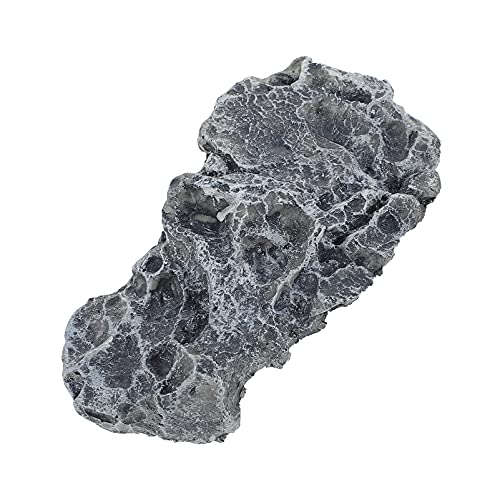 balacoo Turtle Basking Platform Lifelike Resin Simulation Stone for Reptile Terrarium Multi-Functional Hiding Cave and Rest Stand for Aquariums and Home Decor