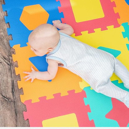 BalanceFrom Kid's Puzzle Exercise Play Mat with EVA Foam Interlocking Tiles - color: 36 Tiles, Shape