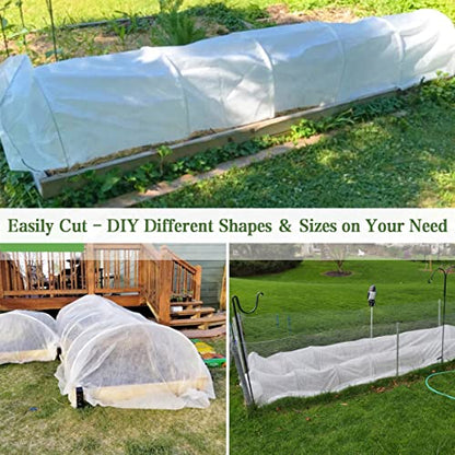 Plant Covers Freeze Protection, 7FT x 25FT 0.9oz Reusable Frost Cloth Plant Blankets Floating Row Cover for Garden Clod Winter Frost Sun Pest Protection