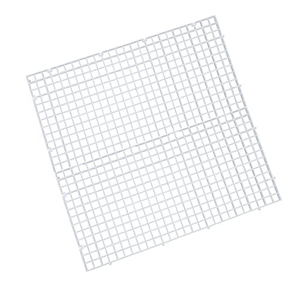 Aquarium Plastic Grid Divider Tray Egg Crate,Grid Isolate Board Divider Fish Tank Bottom Black Filter Tray (2 Pcs L)