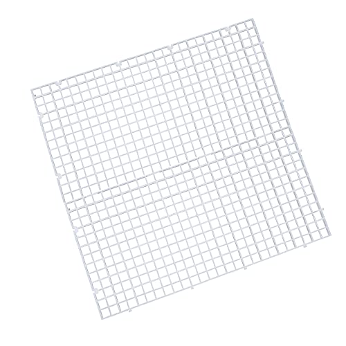 Aquarium Plastic Grid Divider Tray Egg Crate,Grid Isolate Board Divider Fish Tank Bottom Black Filter Tray (2 Pcs L)