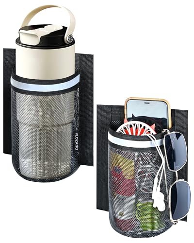 Boat Storage Accessories, 2PCS Closable PVC Reflective Self-Adhesive Universal Boat Caddy Organizer Mesh Bag for Gloves, Tools, Tackle, Gear