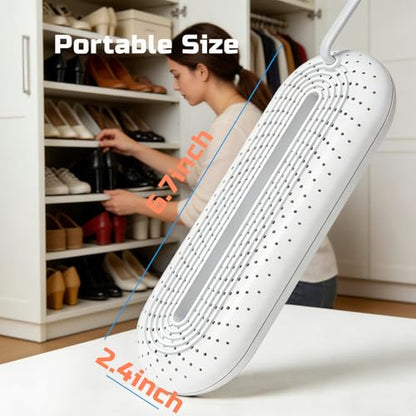 Electric Boot Dryer, Shoe Dryer, Footwear Dryers with 3/6/9 Hours Timer, Silent Portable Dryers for Sneakers